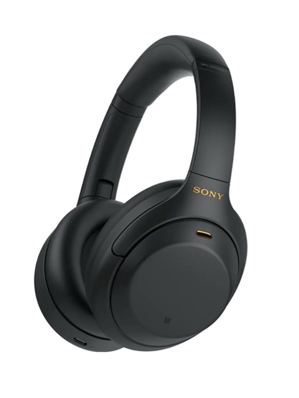 Sony Wireless Over-Ear Headphones in Navy Blue with Gold Logo
